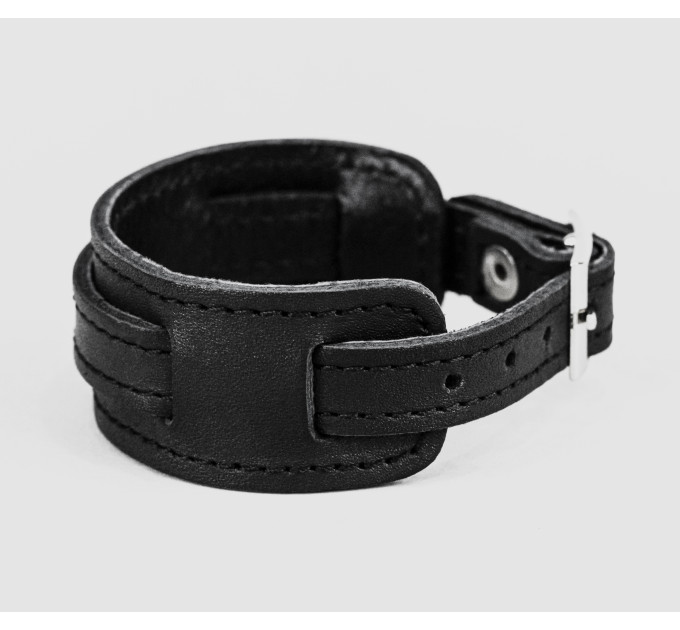 Leather cuff bracelet for men or women, code 6520st
