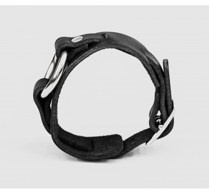 Leather cuff bracelet for men or women, code 6521