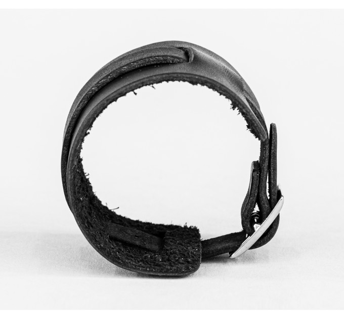 Leather cuff bracelet for men or women, code 6525