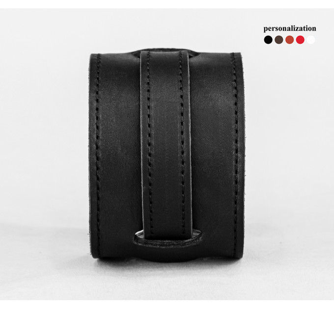 Leather cuff bracelet for men or women, code 6525st