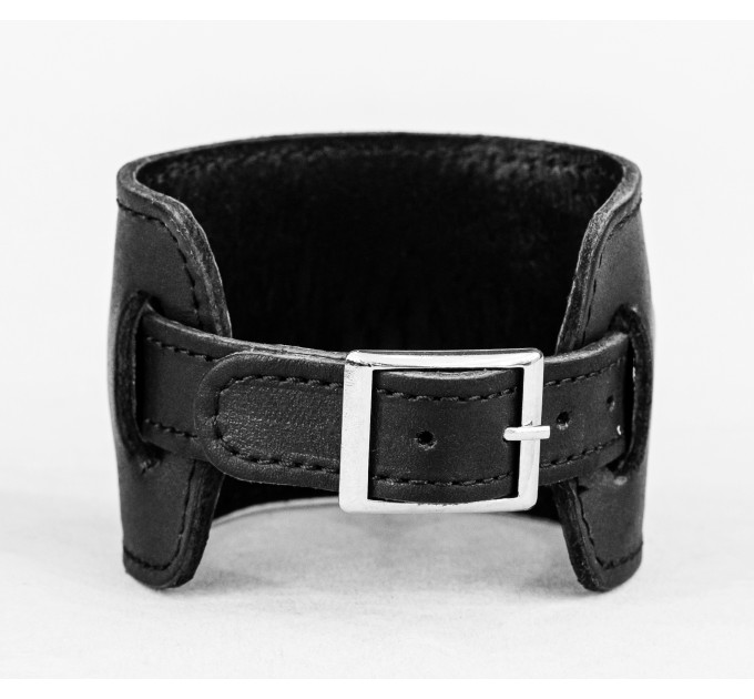 Leather cuff bracelet for men or women, code 6525st