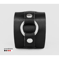 Leather cuff bracelet for men or women, code 6550
