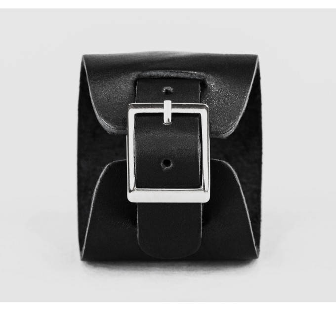 Leather cuff bracelet for men or women, code 6550