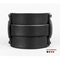 Leather cuff bracelet for men or women, code 6552