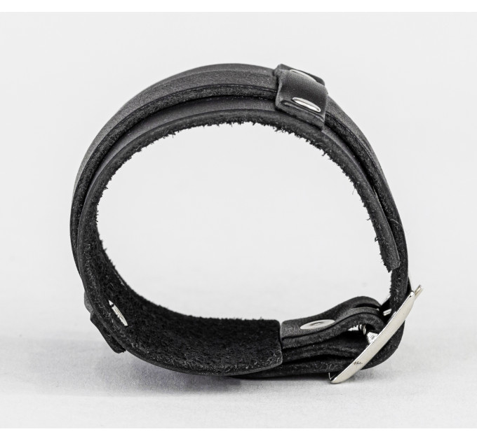 Leather cuff bracelet for men or women, code 6552