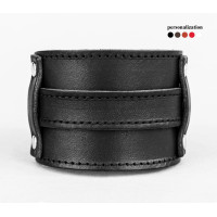 Leather cuff bracelet for men or women, code 6552st