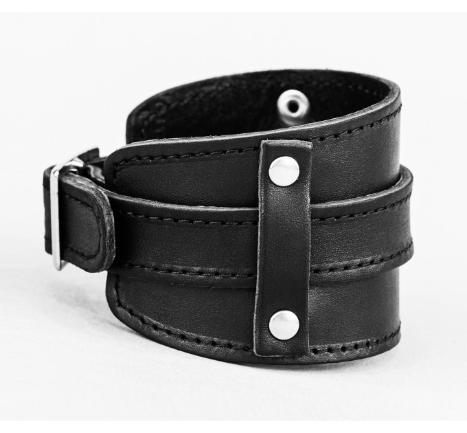 Leather cuff bracelet for men or women, code 6552st