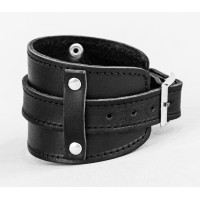 Leather cuff bracelet for men or women, code 6552st