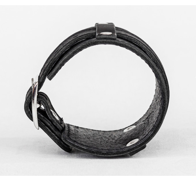 Leather cuff bracelet for men or women, code 6552st