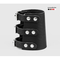 Leather cuff bracelet for men or women, code 6600