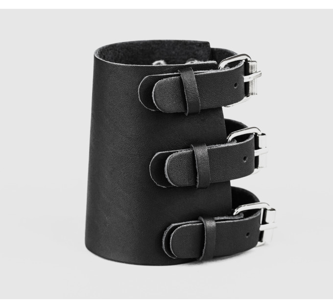 Leather cuff bracelet for men or women, code 6600