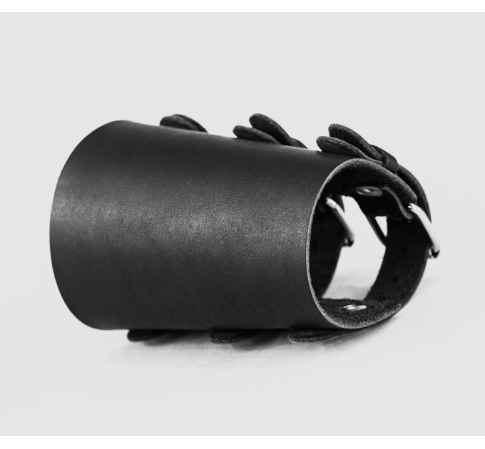 Leather cuff bracelet for men or women, code 6600