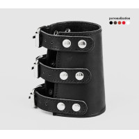 Leather cuff bracelet for men or women, code 6600st