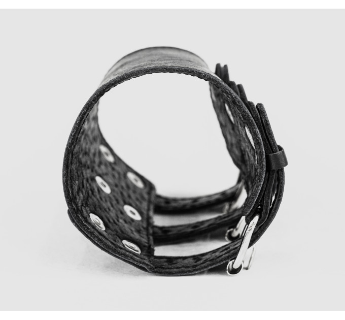 Leather cuff bracelet for men or women, code 6600st
