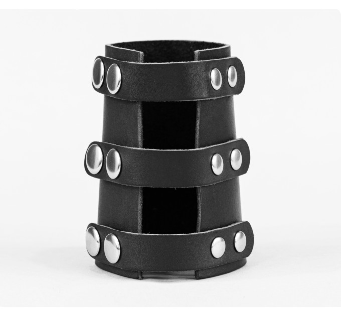 Leather cuff bracelet for men or women, code 6605
