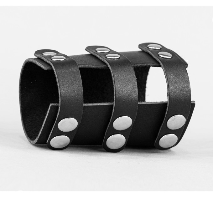 Leather cuff bracelet for men or women, code 6605