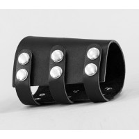 Leather cuff bracelet for men or women, code 6605
