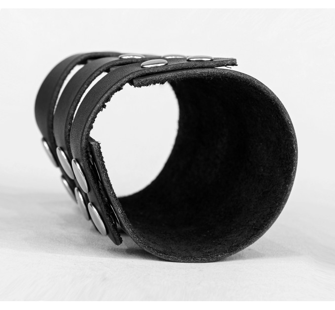 Leather cuff bracelet for men or women, code 6605