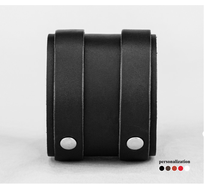 Leather cuff bracelet for men or women, code 6700