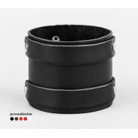 Leather cuff bracelet for men or women, code 6700