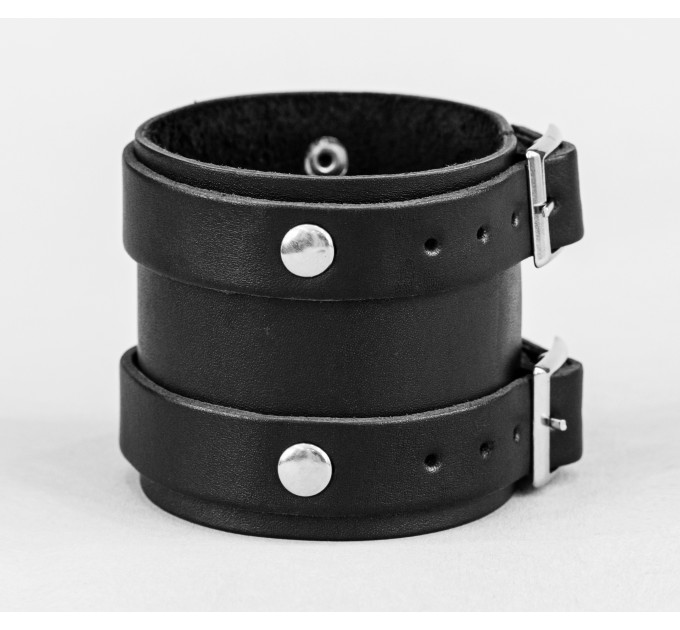 Leather cuff bracelet for men or women, code 6700