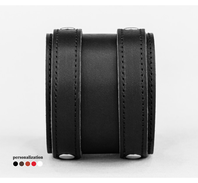 Leather cuff bracelet for men or women, code 6700st