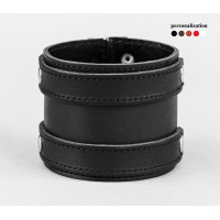 Leather cuff bracelet for men or women, code 6700st