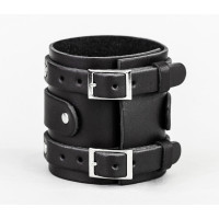 Leather cuff bracelet for men or women, code 6707