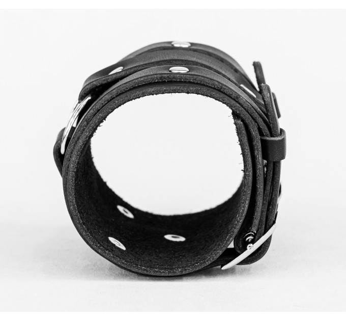 Leather cuff bracelet for men or women, code 6707