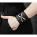 Leather cuff bracelet for men or women, code 6708