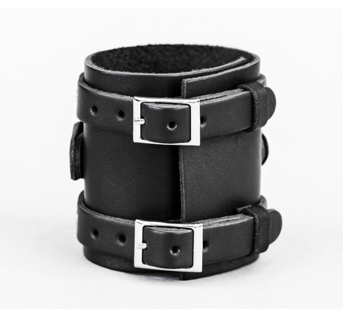 Leather cuff bracelet for men or women, code 6708
