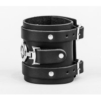 Leather cuff bracelet for men or women, code 6709