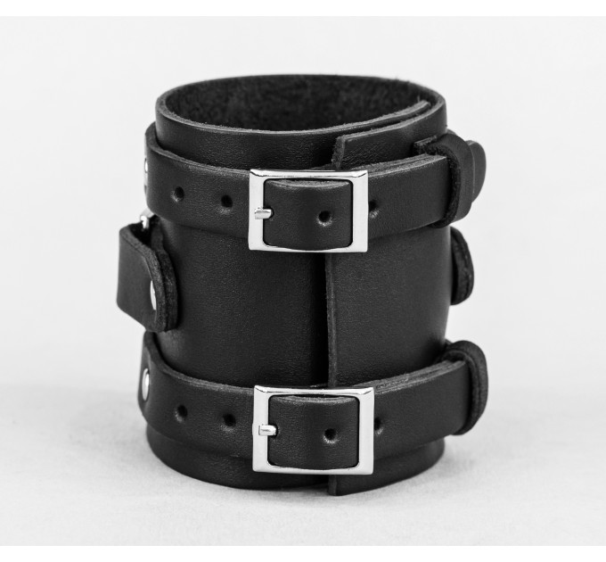 Leather cuff bracelet for men or women, code 6709