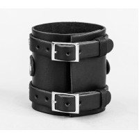 Leather cuff bracelet for men or women, code 6711