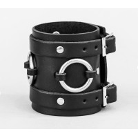 Leather cuff bracelet for men or women, code 6712
