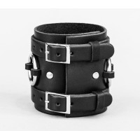 Leather cuff bracelet for men or women, code 6712