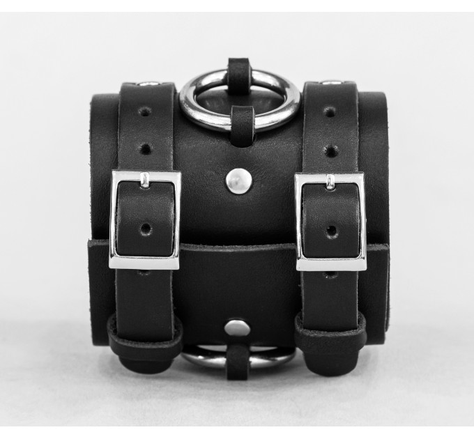 Leather cuff bracelet for men or women, code 6712