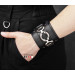 Leather cuff bracelet for men or women, code 6713