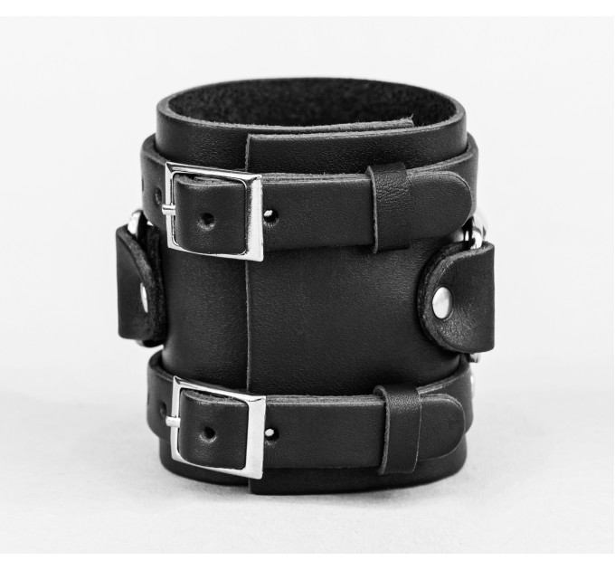 Leather cuff bracelet for men or women, code 6713