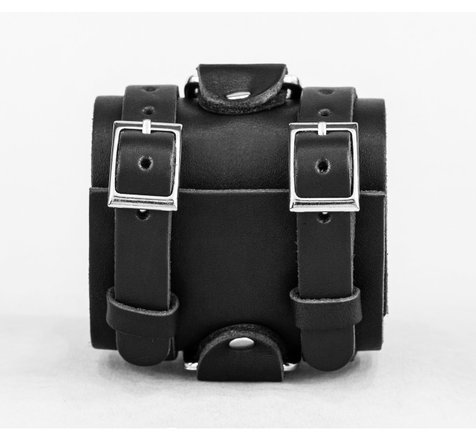 Leather cuff bracelet for men or women, code 6713