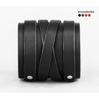 Leather cuff bracelet for men or women, code 6714