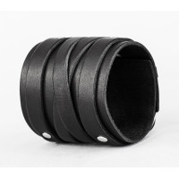 Leather cuff bracelet for men or women, code 6714