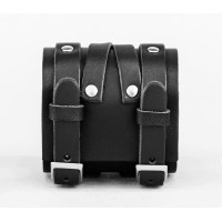 Leather cuff bracelet for men or women, code 6714