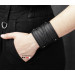 Leather cuff bracelet for men or women, code 6714st