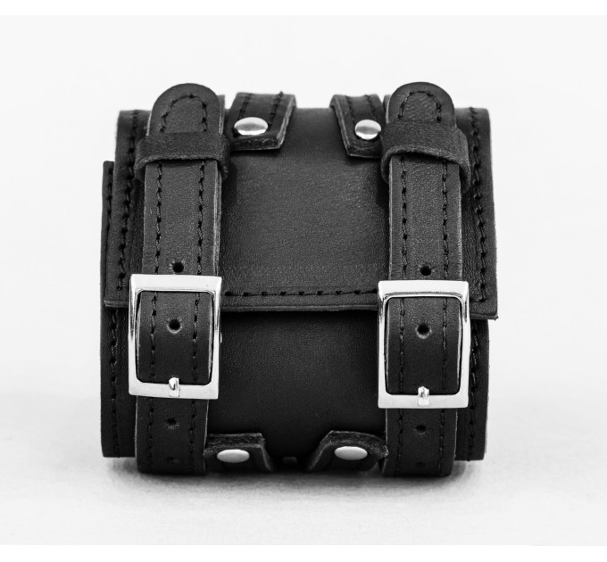 Leather cuff bracelet for men or women, code 6714st