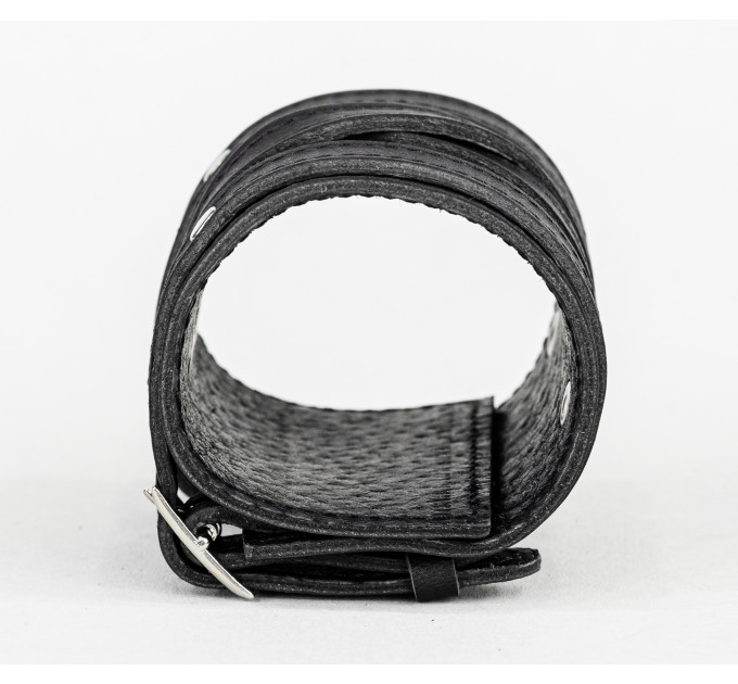 Leather cuff bracelet for men or women, code 6714st
