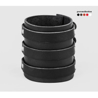 Leather cuff bracelet for men or women, code 6715