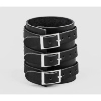 Leather cuff bracelet for men or women, code 6715