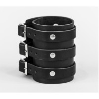 Leather cuff bracelet for men or women, code 6715