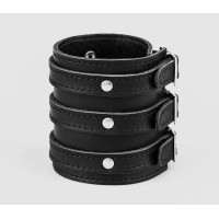 Leather cuff bracelet for men or women, code 6715st